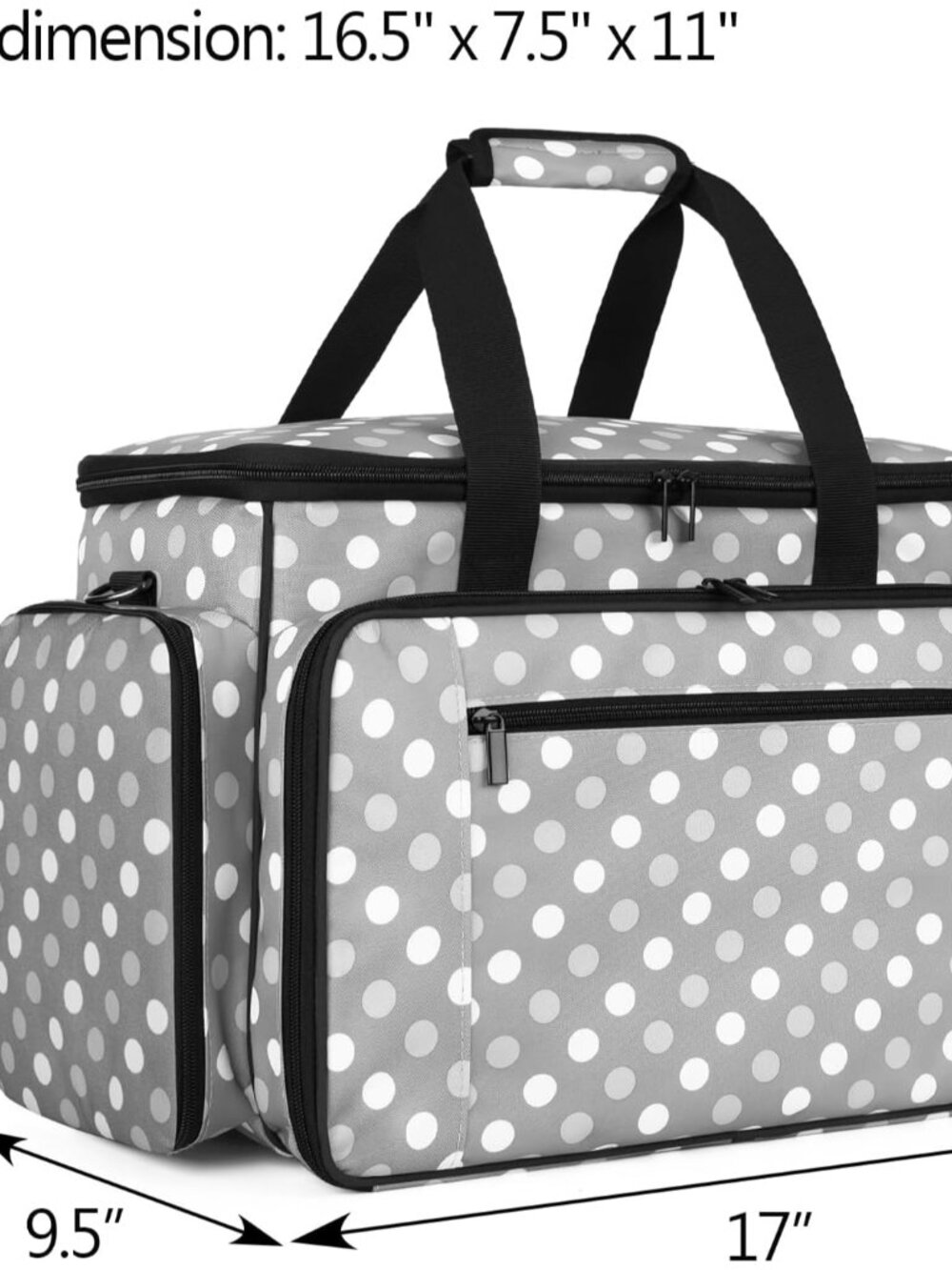 Sewing Machine Case with Removable Padding Pad, Travel Case for Sewing Machine a - Picture 7 of 8
